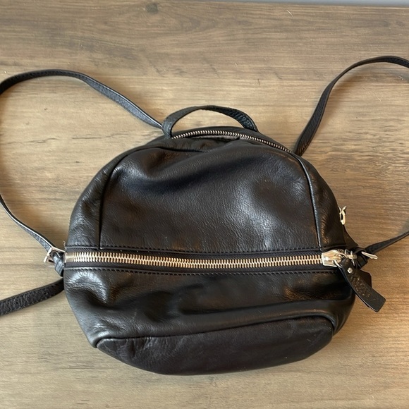 margot Handbags - Margot New York black leather mini backpack